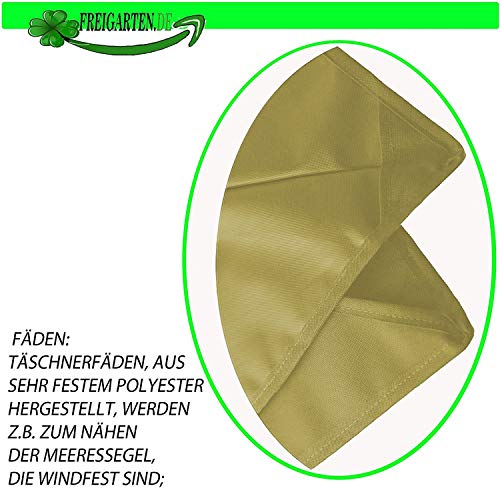 freigarten.de Ersatzdach für Pavillon 334 cm x 334 cm Sand Antik Pavillon Wasserdicht Material: Panama PCV Soft 370g/m²… – Bild 4