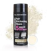 Hair Fibers for Thinning Hair for Women All-Natural Hair Building Fibers 0.98 Oz Hair Volume Powder Bald Spot Cover Up for Men &amp; Women (Light Blonde)