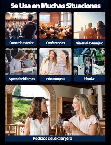 Traductor de Idiomas en Tiempo Real con IA, Traducción Offline sin WiFi, Compatible con 150 Idiomas, voz Instantánea, Grabación y Fotos, Ideal para Viajes y Negocios Internacionales
