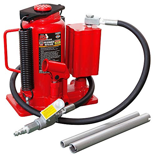 BIG RED 20 Ton Hydraulic Aluminum Alloy Pump/Pneumatic Quick Lift Welded Car Bottle Jack, Longer Lifespan, Ideal for Car, Pickup, Truck, SUV, Industrial Engineering - Image 2