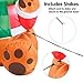 Joiedomi 5 FT Inflatable Brown Bear Decoration, Blow Up Bear With Build-in LEDs for Indoor, Outdoor, Yard, Garden, Lawn Décor
