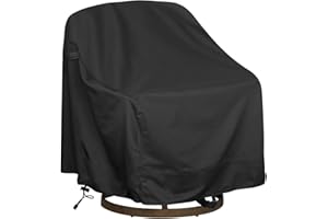 HI···YOUR COVER Outdoor Swivel Lounge Chair Cover 1 Pack, Fits to (39" W X 37" D X 38" H) Lawn Patio Chairs, 420D Tear-Resistant, UV Resistant, Waterproof for Furniture Covers