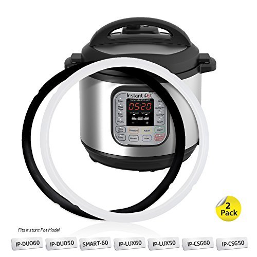 Pack of 2 Instant Pot Silicone Sealing Ring - Fits IP-DUO60, IP-LUX60, IP-DUO50, IP-LUX50, Smart-60, IP-CSG60 and IP-CSG50