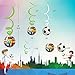 30CT Soccer Hanging Swirl for Soccer Party Supplies Theme Birthday Party Decorations