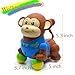 BigNoseDeer Dancing Singing Monkey Musical Toys-For Baby Toddler 5.3 inch Walking Sound Monkey baby gifts