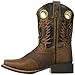 Smoky Mountain Children Luke Square Toe Western Cowboy Boots Brown