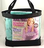 Medium Clear Tote Bag with Interior Pocket and Zipper Closure