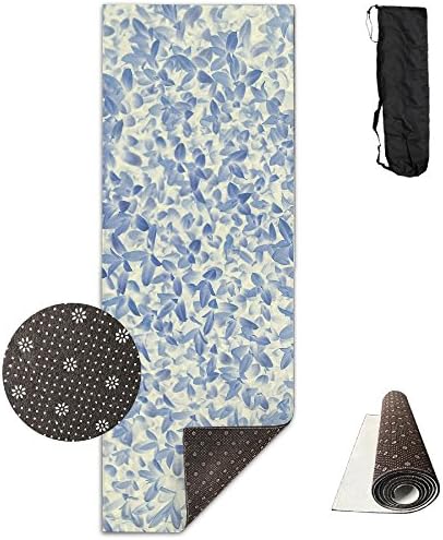 BrownriceS CHRISTMAS SALE 3D Printing Premium PVC Clever Yoga Non Slip Yoga Mat High Density Leaves Petal Pattern 1 Padding Stretching Toning Workouts For Men And Women