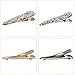 Fani 6 Pack Gold Silver Alligator Hair Clips Crystal Duck Bill Hair Barrettes Large Geometric Wedding Hair Pins Hair Accessories for Women (3.14inch/L X 0.86inch/W）