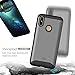TUDIA Merge Designed for BLU Vivo XI+ Case, Slim Dual Layer Shockproof Phone Case Cover for BLU Vivo XI+ (Metallic Slate)