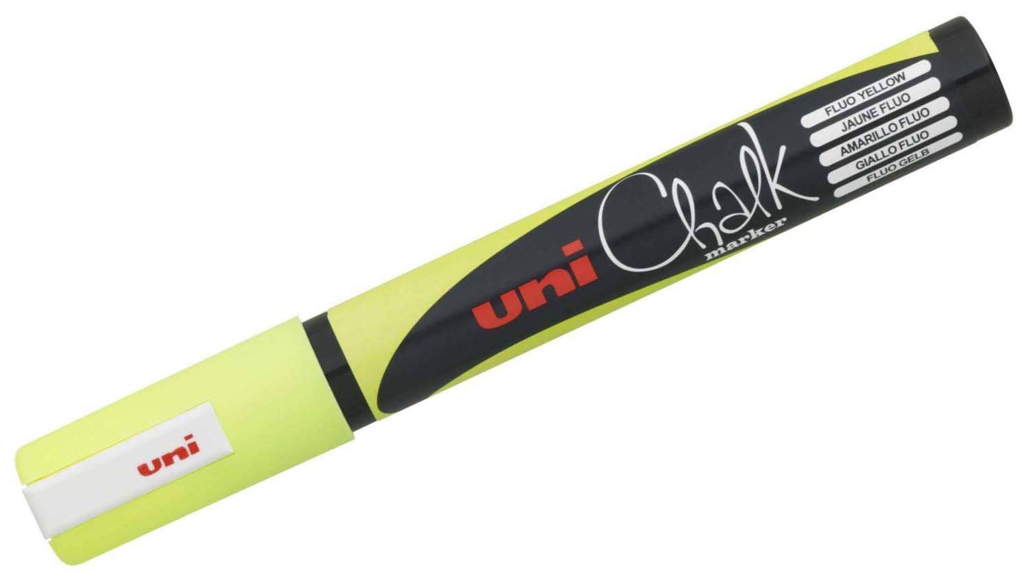 UNI Chalk PWE-5M FL Yellow Marker Bullet TIP (1.8-2.5mm)