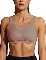 WingsLove Women's High Impact Sports Bra Full Coverage Wirefree Run