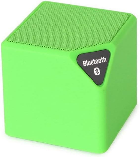 X3 with Lights Rubik's Cube Mini Wireless Bluetooth Audio Gift Custom LED Light Small Box Card Small Speaker (Color : Green)