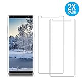 [2 Pack] Galaxy Note 8 Tempered Glass Screen Protector, Live2Pedal [HD Clear][Anti-Bubble][Anti-Scratch][Anti-Fingerprint] Tempered Glass Screen Protector For Samsung Galaxy Note 8