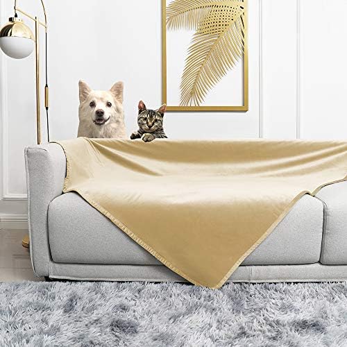fuguitex Waterproof Dog Blanket Bed Cover Dog Crystal Velvet Fuzzy Cozy