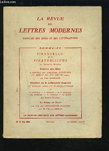 REVUE DES LETTRES MODERNES