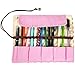 iSuperb® Cute Roll-up Pencil Bag 4PCS Differently-Colored Striped Polka Dot Pouches Canvas Stationary Bag Case Cosmetics Bag Pouch for Students Girls Boys(4 PCS Striped Polka Dot Roll-up Pencil Bag)