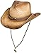 Peter Grimm Mens Straw Round Up Cowboy Hat, Ombre primary
