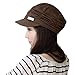 VANKER 1Pc Brown- Sweet Pleated Layers Brim Visor Cap Beret Beanie Hat for Girls