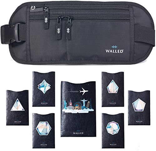 Money Belt for Travelling - Large Premium Travel Belt with Hidden Security Pouch for Cards and Passports - Protect Your…