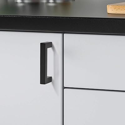 Buy 25 Pack Probrico Flat Black Cabinet Handles 3 Inch Hole Center Drawer Pulls Modern Square Cabinet Hardware Stainless Steel Kitchen Drawer Handles Online In Indonesia B07799dz5p