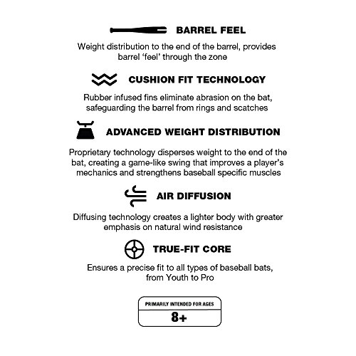 Varo ARC Bat Training Weight, 12oz, for Baseball (MLB Authentic) - Barrel Feel - Improve Your Batting, Barrel Speed, and Develop Swing Mechanics