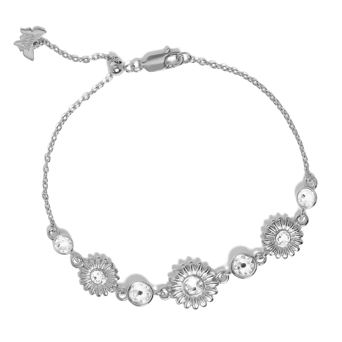 Annie Oak Womens 925 Silver Daisy Bracelet
