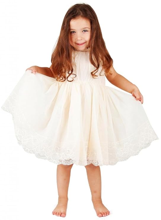 bowdream Blume Mädchen Kleid Vintage Spitze