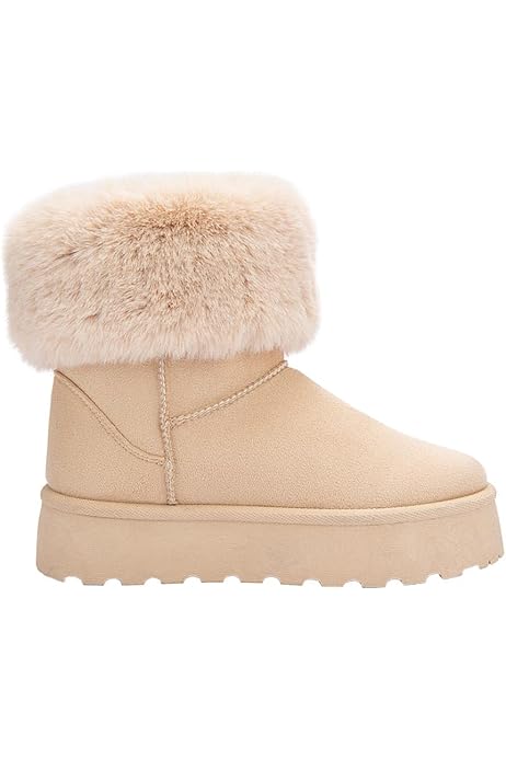 Botas UGG PINK BY PRICE SHOES Bota Corta Invernal Gris Con Forro
