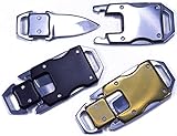 3 Pack - Knife Buckles with Safety Latches - Great for Paracord Bracelets or Keyfobs