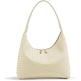 Leather Hobo Bags for Women Small Soft Shoulder Purse Slouchy Tote Handbags with Double Zipper Design