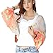 Binmer(TM) Women Beach Sunscreen Cuff Chiffon Printed Silk Scarf Driving Sleeves (Watermelon Red)