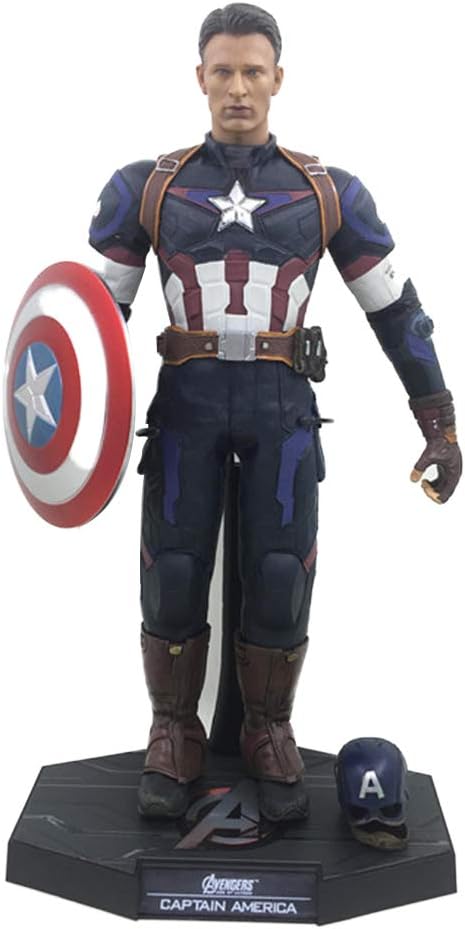 Amazon Co Jp マーベル1 6アベンジャーズ2キャプテンアメリカアクションフィギュアキャラクターモデルキッズプレイフィギュアおもちゃ 29cm ホーム キッチン