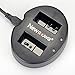 Newmowa Dual USB Charger for Nikon EN-EL20 and Nikon 1J1, 1S1,COOLPIX A, 1J3 , Nikon 1 AW1