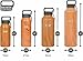 Healthy Human Stainless Steel Water Bottle | Double Walled Vacuum Insulated Water Thermos for Adults | Eco-Friendly Travel Bottles with Leak Proof Lid (Natural Wood, 40 oz / 1183 ML)