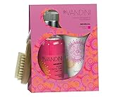 35% OFF! Hand Care Gift Set From Europe 350 ml Includes Hand Soap Hand Lotion & Exfoliating Nail Brush Warm 'Sensual' Scent with Taramind & Ginger Vegan Paraben Free by aldo Vandini®