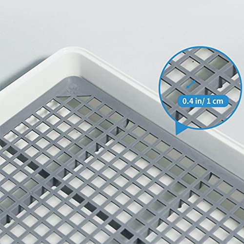 22x18 Super Large Rabbit Litter Box with Grate, Rabbit Litter Pan for