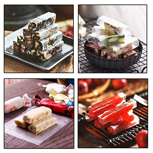 FiveEyes 1000 Pieces Glutinous Edible Rice Paper,Edible Candy Wrapping Wafer Paper Sheets,Translucent and Starchy 1000 Sheets, 3"x2.6"ï¼6x8 cmï¼