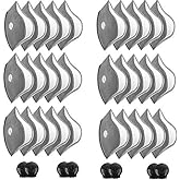 30 Pcs Activated Carbon Face Filters Anti Dust Replacements Parts for Most Sport Bicycle Cycling Mask Filters with 8 Exhaust Breathing Valves Replacement