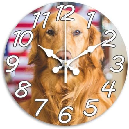 Monica M Joheson Battery Operated Arabic Numeral Round Wall Clock 11.8 Inch Large Decor for Bedroom/Living Room/Kitchen Decorative Silent Non Ticking Quartz Stylish Art White
