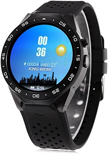 GearBest KW88 3G Smartwatch Phone with GPS WiFi Pedometer Heart Rate Monitor 5.0MP RC Camera for Android 5.1 (Black)
