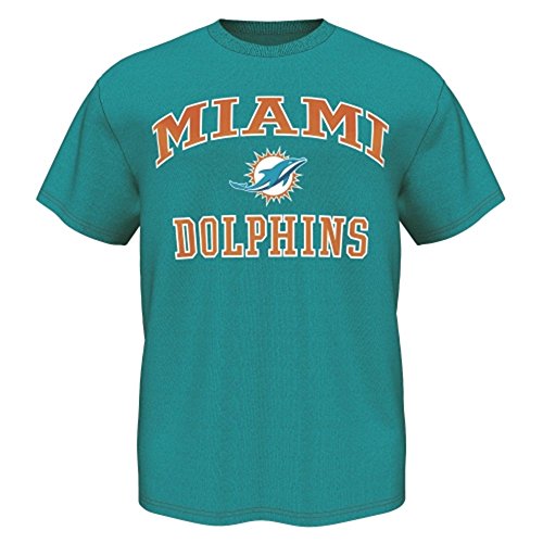 Majestic-Miami-Dolphins-Heart--Soul-III-Mens-TShirt--Teal-XLarge