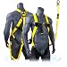 KwikSafety (Charlotte, NC) SCORPION Safety Harness w/attached 6ft. Tubular Lanyard on back | OSHA ANSI Fall Protection | INTERNAL Shock Absorbing Lanyard | Construction Carpenter Scaffolding