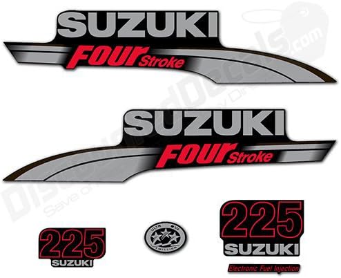 Suzuki Outboard 225HP DF225 Decal Kit Decals Stickers DF 225 HP