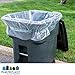Plasticplace 95-96 Gallon Garbage Can Liners │ 2 Mil │ Clear Heavy Duty Trash Bags │ 61” x 68” (50 Count) (W95LDC)