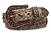 Snap On Western Cowgirl Alligator Rhinestone Fleur De Lis Studded Leather Belt