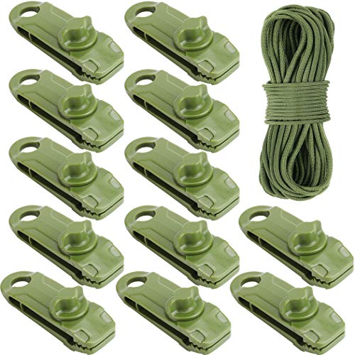 Tarp Clips 12pcs Heavy Duty Lock Grip Tent Clip Awning Clip Plastic