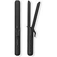 L'ANGE HAIR Le Duo Grande 360° Airflow Styler | 2-in-1 Curling Wand & Titanium Flat Iron Professional Hair Straightener and Curler with Cooling Air Vents to Lock in Style | Adjustable Temp (Black)