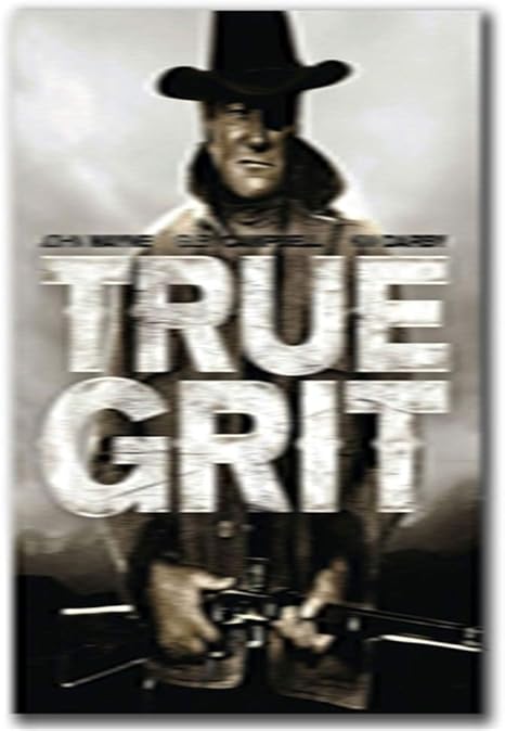 TRUE GRIT película John Wayne póster artístico occidental impresión