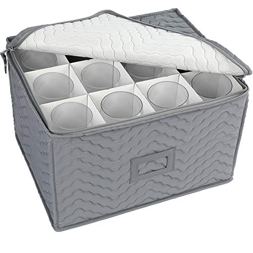 LotFancy Stemware Storage Container - Deluxe